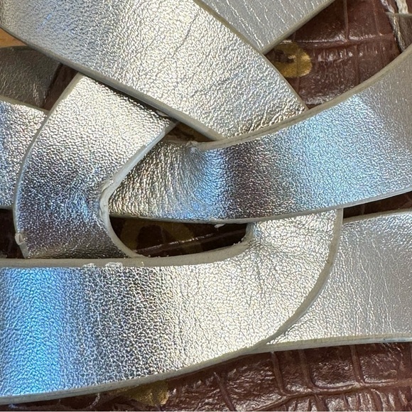 Sam Edelman "Reynere"  Leather Slide Platform Wedge Sandals 8M - Picture 9 of 9